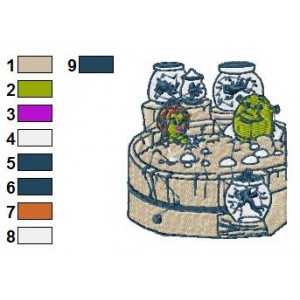 Shrek Embroidery Design 1